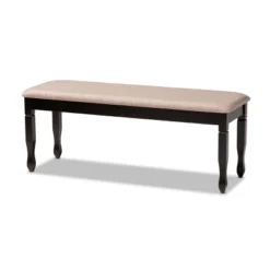 Corey Fabric Upholstered And Wood Dining Bench - Baxton Studio -Outlet Baxton Studio Store GUEST 87c48002 95ab 44d4 9bd3 be40e6326bcf