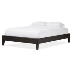 Lancashire Modern And Contemporary Faux Leather Upholstered Bed Frame With Tapered Legs - Baxton Studio -Outlet Baxton Studio Store GUEST 892e8ca1 3b15 49aa ba03 ee6b6f55352d
