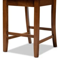 2pc Caron Wood Counter Stool Set - Baxton Studio -Outlet Baxton Studio Store GUEST 89661e9d 31b8 42a6 8648 9fe9c3c769e8