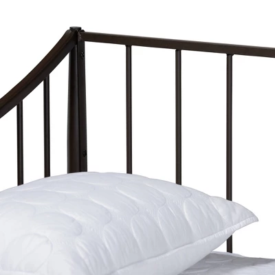 Full Rupert Vintage Industrial Metal Daybed Black - Baxton Studio 3 Full Rupert Vintage Industrial Metal Daybed Black - Baxton Studio - Image 3