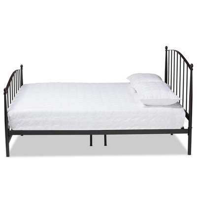 Queen Lana Metal Platform Bed Black - Baxton Studio 1 Queen Lana Metal Platform Bed Black - Baxton Studio