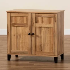 Glidden Wood 2 Door Shoe Storage Cabinet Oak Brown - Baxton Studio 19 Glidden Wood 2 Door Shoe Storage Cabinet Oak Brown - Baxton Studio -Outlet Baxton Studio Store GUEST 8b248e59 9880 4cdb 8087 6c9bea14ba1c