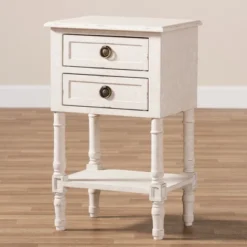 Lenore Country Cottage Farmhouse 2 Drawer Nightstand White - Baxton Studio 16 Lenore Country Cottage Farmhouse 2 Drawer Nightstand White - Baxton Studio -Outlet Baxton Studio Store GUEST 8c4f9cfd 9007 4a24 a9d1 ac7b9863b605