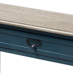 Dauphine Spruce Finished Wood Accent Console Table Blue - Baxton Studio -Outlet Baxton Studio Store GUEST 8c764663 c734 4ccc 8474 ab2ba3fddcd5