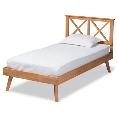 Galvin Wood Platform Bed Brown - Baxton Studio 7 Galvin Wood Platform Bed Brown - Baxton Studio - Image 7
