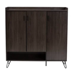 Baldor Wood 3 Door Shoe Cabinet Dark Brown - Baxton Studio 12 Baldor Wood 3 Door Shoe Cabinet Dark Brown - Baxton Studio -Outlet Baxton Studio Store GUEST 8ceaa7fb 60c5 4c03 9b6a 61afa0a7c634