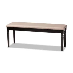 Giovanni Fabric Upholstered And Wood Dining Bench - Baxton Studio -Outlet Baxton Studio Store GUEST 8d14bbfa 63eb 4fc5 9998 82a869dc0ad4