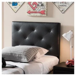Twin Baltimore Modern And Contemporary Faux Leather Upholstered Headboard - Baxton Studio 7 Twin Baltimore Modern And Contemporary Faux Leather Upholstered Headboard - Baxton Studio -Outlet Baxton Studio Store GUEST 8dec36b6 79c8 4556 bb03 409627d84b08