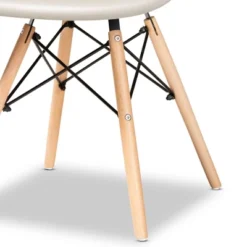 4pc Galen Plastic And Wood Dining Chair Set - Baxton Studio -Outlet Baxton Studio Store GUEST 8e22d737 0945 48f5 bf85 824e5c2144b2