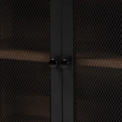 Yuna Natural Brown Wood And Metal 2 Door Storage Cabinet Natural Brown/Black - Baxton Studio -Outlet Baxton Studio Store GUEST 8e398c11 5186 43c6 9403 933eb8973897