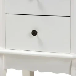 2 Drawer Sophia Wood Nightstand White - Baxton Studio -Outlet Baxton Studio Store GUEST 8e7fd65d 19cc 4e00 984f e24fc8664b3f