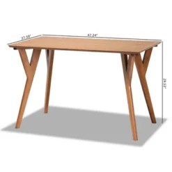Sahar Mid-Century Wood Dining Table Walnut/Brown - Baxton Studio -Outlet Baxton Studio Store GUEST 8efaf79f fdf1 4dc1 b203 e777e596456e