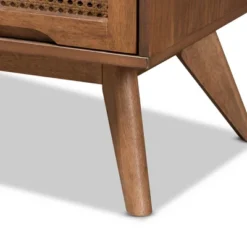 Barrett Wood And Synthetic Rattan 4 Drawer Chest Walnut Brown - Baxton Studio -Outlet Baxton Studio Store GUEST 8f064e90 13c7 4e24 bd6e 7c550c70f0a3