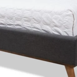 Valencia Mid - Century Modern Fabric Platform Bed - Baxton Studio -Outlet Baxton Studio Store GUEST 8f9ec665 8a3d 4599 8340 0e9dda71a793