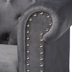 Emma Velvet Upholstered Button Tufted Chesterfield Sofa - Baxton Studio -Outlet Baxton Studio Store GUEST 8fa7ccf2 a50d 45e5 b02e 3055e27f1eea