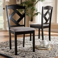Set Of 2 Ruth Espresso Finished Dining Chair Gray/ Brown - Baxton Studio 11 Set Of 2 Ruth Espresso Finished Dining Chair Gray/ Brown - Baxton Studio -Outlet Baxton Studio Store GUEST 8febd53d 17d2 4c85 8944 8e41285ecf3a