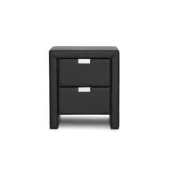 Frey Upholstered Modern Nightstand - Baxton Studio -Outlet Baxton Studio Store GUEST 90a0cc37 c5f9 4323 a9ac 1cd6b1a217ef