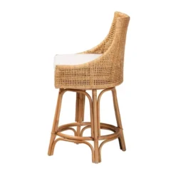 Bella Rattan Counter Stool Natural Brown/White - Baxton Studio -Outlet Baxton Studio Store GUEST 90ee604c 7e01 4983 b6b1 22d0fd91d044