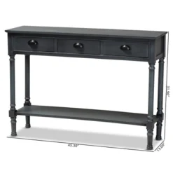 Garvey Wood 3 Drawer Entryway Console Table - Baxton Studio -Outlet Baxton Studio Store GUEST 91f49f07 c651 434d a4f3 813309534f2b