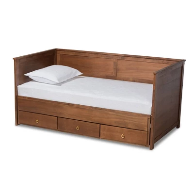 Twin To King Thomas Expandable Daybed With Storage Drawers - Baxton Studio 13 Twin To King Thomas Expandable Daybed With Storage Drawers - Baxton Studio - Image 13