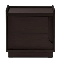 Larsine Finished 2 Drawer Nightstand Brown - Baxton Studio 12 Larsine Finished 2 Drawer Nightstand Brown - Baxton Studio -Outlet Baxton Studio Store GUEST 92a8d769 526c 48ee b918 eb84ad7a4538