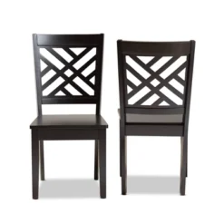 Caron Wood Dining Chair Set - Baxton Studio -Outlet Baxton Studio Store GUEST 92bd6b46 c5cc 44de b635 2432e496eb02