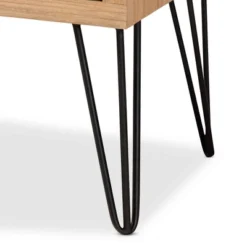 Denali Wood And Metal Storage Cabinet Brown/Black - Baxton Studio -Outlet Baxton Studio Store GUEST 93638f6d 3c1a 4407 a5b2 293fcb2d7841