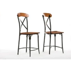 5pc Broxburn Wood And Metal Pub Counter Height Dining Set Brown - Baxton Studio -Outlet Baxton Studio Store GUEST 942e937f a0d7 4d67 b5ae e0e33900a071