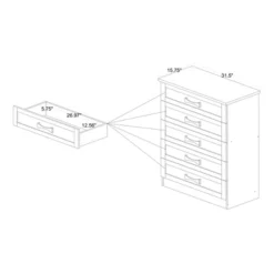 Colburn Wood 5 Drawer Tallboy Storage Chest Oak Brown - Baxton Studio -Outlet Baxton Studio Store GUEST 962413b8 4b5e 4650 a357 1c0786225007