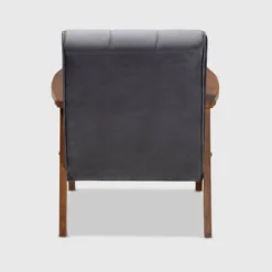 Asta Velvet Upholstered Wood Armchair - Baxton Studio -Outlet Baxton Studio Store GUEST 964dfc4b c20c 4815 9df2 6cb20cb7e328