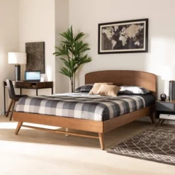 Keagan Transitional Platform Bed Brown - Baxton Studio -Outlet Baxton Studio Store GUEST 967a3333 93a5 45bb 9f8d dcbda5725032