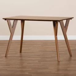 Sahar Mid-Century Wood Dining Table Walnut/Brown - Baxton Studio -Outlet Baxton Studio Store GUEST 9685d5c1 af53 4d19 9a96 e421205ed768