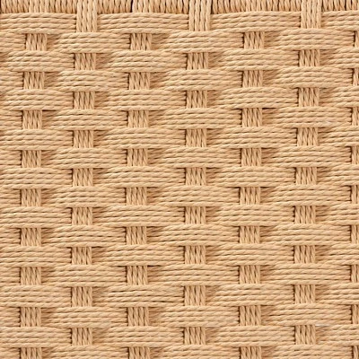 Pacari Rustic Transitional Wood Hemp Accent Bench Oak Brown - Baxton Studio 7 Pacari Rustic Transitional Wood Hemp Accent Bench Oak Brown - Baxton Studio - Image 7