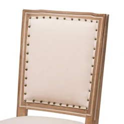 Set Of 2 Louane Fabric Upholstered And Wood Dining Chairs - Baxton Studio -Outlet Baxton Studio Store GUEST 97cc1a8e 492e 4070 b7e8 a6e19401d9a1