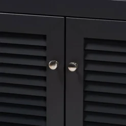 Shelf Wood Shoe Storage Cabinet With Drawer Coolidge Finished Dark Gray - Baxton Studio -Outlet Baxton Studio Store GUEST 97fc8b8d 4c23 4fa9 a6f6 21bb6672722c