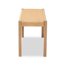 Pacari Rustic Transitional Wood Hemp Accent Bench Oak Brown - Baxton Studio 13 Pacari Rustic Transitional Wood Hemp Accent Bench Oak Brown - Baxton Studio -Outlet Baxton Studio Store GUEST 99a9113e 5fb3 419b 8e26 876e6b2c914e