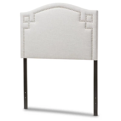 Aubrey Modern And Contemporary Fabric Upholstered Headboard - Twin - Baxton Studio 5 Aubrey Modern And Contemporary Fabric Upholstered Headboard - Twin - Baxton Studio - Image 5