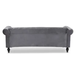 Emma Velvet Upholstered Button Tufted Chesterfield Sofa - Baxton Studio -Outlet Baxton Studio Store GUEST 9a1f376f fe93 48d9 9b64 504ba4ac7439