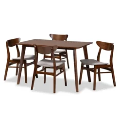 5pc Orion Dining Set - Baxton Studio -Outlet Baxton Studio Store GUEST 9ad2b9d0 46f6 4420 97e5 6211f6a59f66