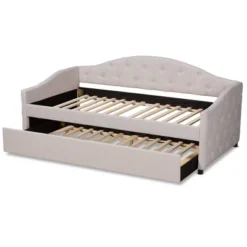 Becker Transitional Daybed With Trundle - Baxton Studio -Outlet Baxton Studio Store GUEST 9c4404dd 4570 4dc0 aa92 2e6023946567