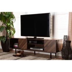 Berit Wood TV Stand For TVs Up To 70" Walnut - Baxton Studio -Outlet Baxton Studio Store GUEST 9c61ee5a dd9b 44e6 ad2d ac9abcf59e8a