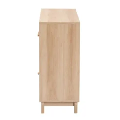 Elsbeth Wood And Natural Rattan 3 Door Sideboard Light Brown/Natural Brown - Baxton Studio -Outlet Baxton Studio Store GUEST 9d0b92e2 93c5 4303 80f2 381f3b181616