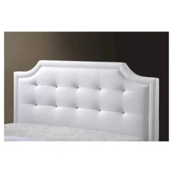 King Carlotta Modern Bed With Upholstered Headboard - Baxton Studio -Outlet Baxton Studio Store GUEST 9df82515 3acf 4ef0 96cf cd6defe1745e