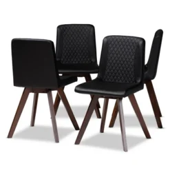 Set Of 4 Pernille Faux Leather Walnut Finished Dining Chairs - Baxton Studio 10 Set Of 4 Pernille Faux Leather Walnut Finished Dining Chairs - Baxton Studio -Outlet Baxton Studio Store GUEST 9e90ca50 7c4a 4476 ab1f 9023ac1e9894