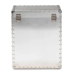 Serge Metal 2 Drawer Accent Storage Chest Silver - Baxton Studio -Outlet Baxton Studio Store GUEST a04e8697 c8ea 421f a091 06d2c4a44ab3