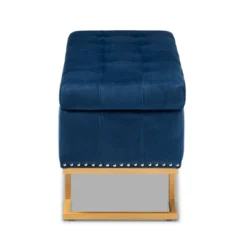 Ellery Velvet Fabric Upholstered Ottoman - Baxton Studio 12 Ellery Velvet Fabric Upholstered Ottoman - Baxton Studio -Outlet Baxton Studio Store GUEST a086fb21 d1d8 44bc 98a9 18cff1cdad5f