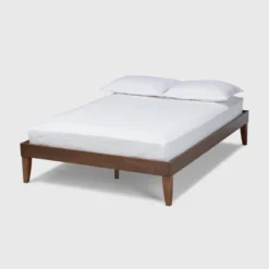 Lucina Walnut Platform Bed Frame Brown - Baxton Studio -Outlet Baxton Studio Store GUEST a108caa1 8a74 4be7 a3a2 1d7680ae0643