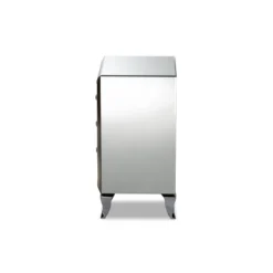 3 Drawer Pauline Contemporary Glam And Luxe Mirrored Nightstand White - Baxton Studio 10 3 Drawer Pauline Contemporary Glam And Luxe Mirrored Nightstand White - Baxton Studio -Outlet Baxton Studio Store GUEST a1b8f4b7 b56f 4d12 8e80 52a0bb35e40e