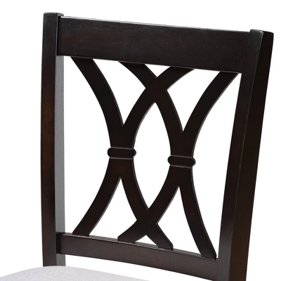 2pc Reneau Finished Wood Counter Height Pub Chairs - Baxton Studio 4 2pc Reneau Finished Wood Counter Height Pub Chairs - Baxton Studio - Image 4