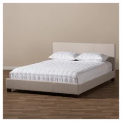 Elizabeth Modern And Contemporary Fabric Upholstered Panel - Stitched Platform Bed - Baxton Studio 10 Elizabeth Modern And Contemporary Fabric Upholstered Panel - Stitched Platform Bed - Baxton Studio -Outlet Baxton Studio Store GUEST a2ef8d8c 46fd 48a9 9175 f3baebf9a74b